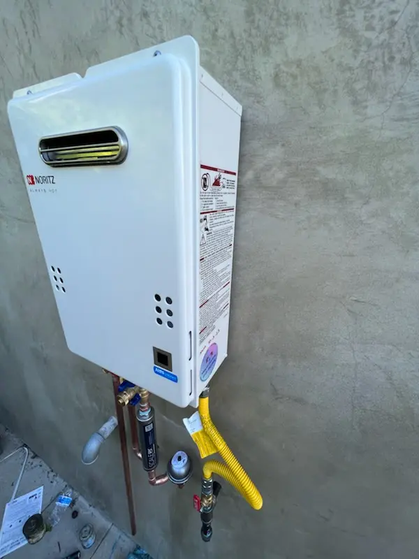 Tankless water heater installation for Roseville Plantation homes